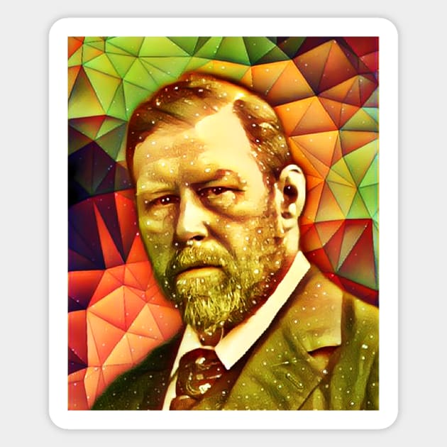 Bram Stoker Snow Portrait | Bram Stoker Artwork 9 Sticker by JustLit